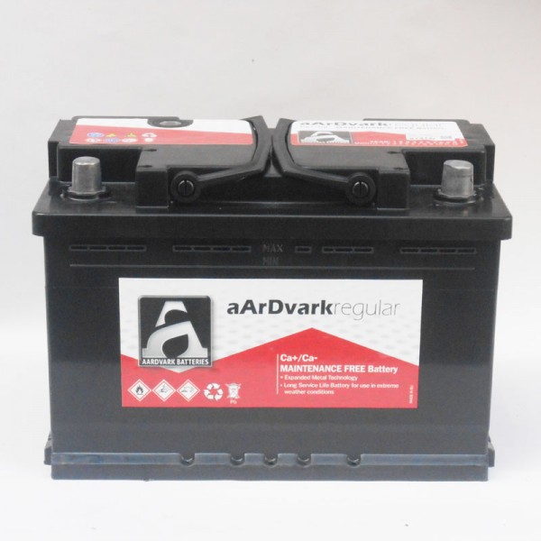 Μπαταρία AARDVARK regular  57412 12V 74AH 640A 278mm x 175mm x 190mm