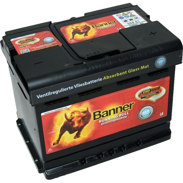 Μπαταρία Αυτοκινήτου Banner RUNNING BULL - AGM 56001 60Ah 640A 241mm x 175mm x 190mm