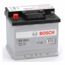 Μπαταρία Αυτοκινήτου BOSCH S3003 45AH 400A 207mm x 175mm x 190mm