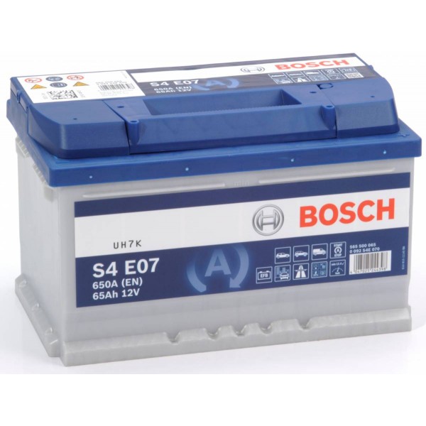 Μπαταρία Αυτοκινήτου EFB Start-Stop BOSCH S4E07 65Ah