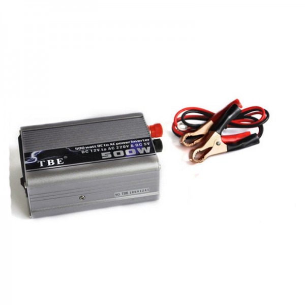 Inverter τροποποιημένου ημιτόνου DC 12V σε AC 220V με USB TBE 500W
