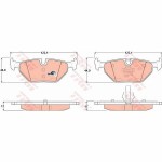 Σετ τακάκια TRW GDB1344