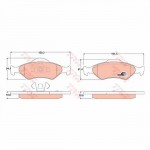 Σετ τακάκια TRW GDB1418