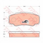 Σετ τακάκια TRW GDB1521