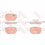 Σετ τακάκια TRW GDB1532