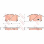 Σετ τακάκια TRW GDB3242