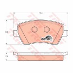 Σετ τακάκια TRW GDB3332