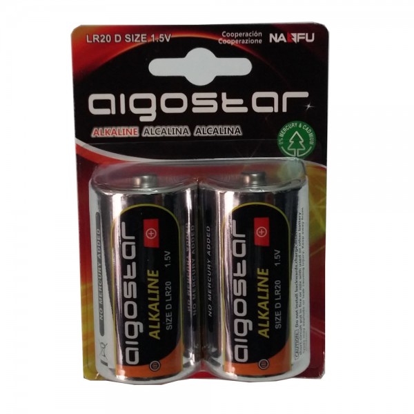 Αλκαλικές Μπαταρίες aigostar size D 2τμχ