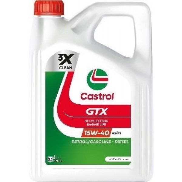 Castrol GTX 15W-40 A3/B3 4lt