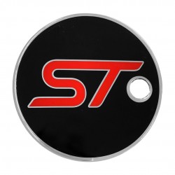 FORD FIESTA ST 2001-2008 ΑΥΤΟΚΟΛΛΗΤΟ ΤΑΠΑΣ ΡΕΖΕΡΒΟΥΑΡ 14,3 cm ΜΑΥΡΟ/ΧΡΩΜΙΟ/ΚΟΚΚΙΝΟ ΜΕ ΕΠΙΚΑΛΥΨΗ ΕΠΟΞ