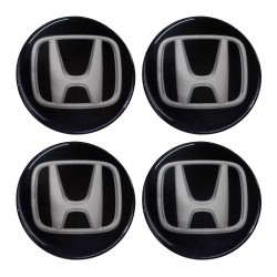 HONDA ΑΥΤΟΚΟΛΛΗΤΑ ΣΗΜΑΤΑ ΖΑΝΤΩΝ 7,2 cm ΜΑΥΡA ΜΕ ΕΠΙΚΑΛΥΨΗ ΣΜΑΛΤΟΥ  - 4 ΤΕΜ.