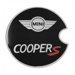 MINI COOPER S 2001-2013 ΑΥΤΟΚΟΛΛΗΤΟ ΤΑΠΑΣ ΡΕΖΕΡΒΟΥΑΡ 16,2 cm ΜΑΥΡΟ/ΧΡΩΜΙΟ/ΚΟΚΚΙΝΟ ΜΕ ΕΠΙΚΑΛΥΨΗ ΕΠΟΞΕ