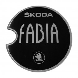 SKODA FABIA 5D 1999-2008 ΑΥΤΟΚΟΛΛΗΤΟ ΤΑΠΑΣ ΡΕΖΕΡΒΟΥΑΡ 14 cm ΜΑΥΡΟ/ΧΡΩΜΙΟ ΜΕ ΕΠΙΚΑΛΥΨΗ ΕΠΟΞΕΙΔΙΚΗΣ ΡΥ