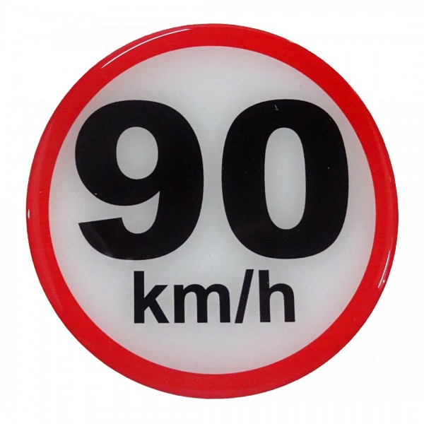 ΣΗΜΑ ΤΑΧΥΤΗΤΑΣ ΧΙΛΙΟΜΕΤΡΩΝ 90km/h 10cm ΑΥΤΟΚΟΛΛΗΤΟ 1ΤΕΜ.