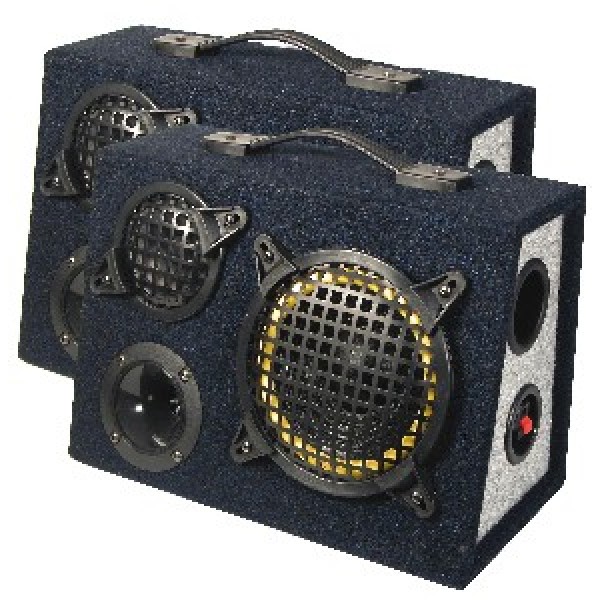 ΦΟΡΗΤΑ ΗΧΕΙΑ ΜΕ ΚΟΥΤΙ 35x24x17,5cm 200W 2ΤΕΜ SCREAM9