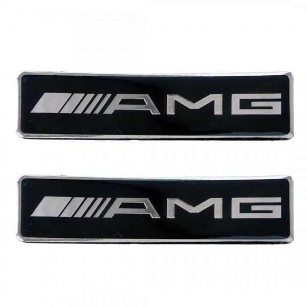 AMG (MERCEDES)  ΣΗΜΑΤΑ ΒΙΔΩΤΑ 10 Χ 3 cm ΕΠΟΞΕΙΔΙΚΗΣ ΡΥΤΙΝΗΣ (ΥΓΡΟ ΓΥΑΛΙ) ΣΕ ΜΑΥΡΟ/ΧΡΩΜΙΟ ΓΙΑ ΠΑΤΑΚΙΑ