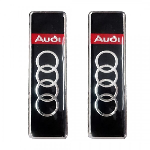 AUDI ΣΗΜΑΤΑ ΒΙΔΩΤΑ 10 Χ 3 cm ΕΠΟΞΕΙΔΙΚΗΣ ΡΥΤΙΝΗΣ (ΥΓΡΟ ΓΥΑΛΙ) ΣΕ ΜΑΥΡΟ/KOKKINO/ΧΡΩΜΙΟ ΓΙΑ ΠΑΤΑΚΙΑ -