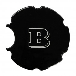 BRABUS ΑΥΤΟΚΟΛΛΗΤΗ ΤΑΠΑ ΓΙΑ ΡΕΖΕΡΒΟΥΑΡ ΜΑΥΡΗ/ΧΡΩΜΙΟ ΣΜΑΛΤΟΥ 11 cm - 1 ΤΕΜ.