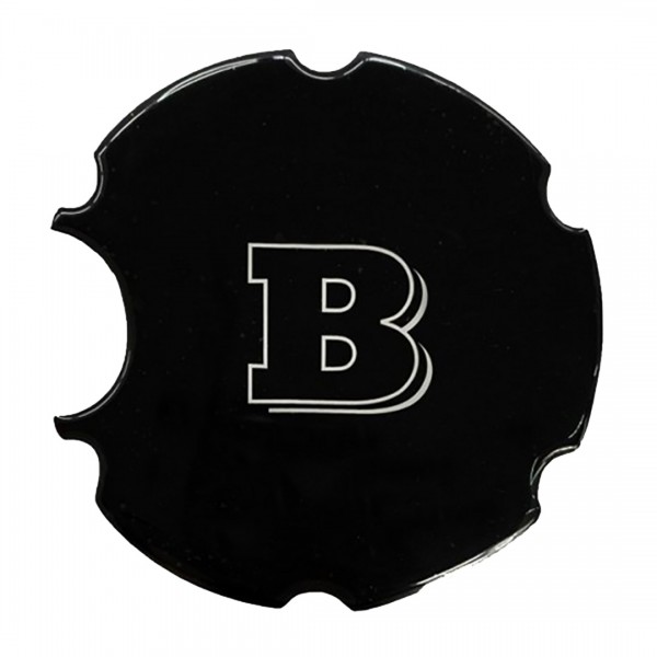 BRABUS ΑΥΤΟΚΟΛΛΗΤΗ ΤΑΠΑ ΓΙΑ ΡΕΖΕΡΒΟΥΑΡ ΜΑΥΡΗ/ΧΡΩΜΙΟ ΣΜΑΛΤΟΥ 11 cm - 1 ΤΕΜ.