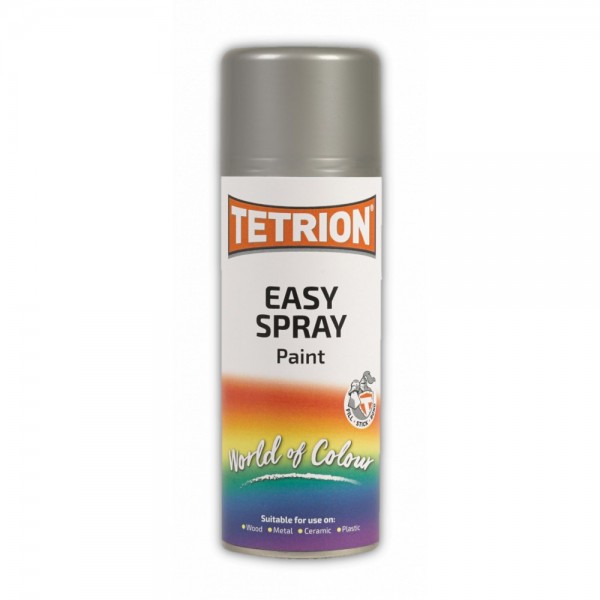 ΧΡΩΜΑ ΣΕ ΣΠΡΕΥ ΑΣΗΜΙ ΧΡΩΜΙΟΥ TETRION EASY SPRAY SILVER CHROME ΠΟΛΛΑΠΛΩΝ ΧΡΗΣΕΩΝ 400ML