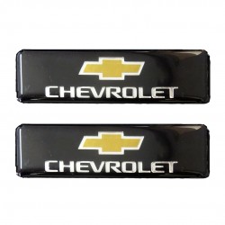 CHEVROLET ΣΗΜΑΤΑ ΒΙΔΩΤΑ 10 Χ 3 cm ΕΠΟΞΕΙΔΙΚΗΣ ΡΥΤΙΝΗΣ (ΥΓΡΟ ΓΥΑΛΙ) ΣΕ ΜΑΥΡΟ/ΧΡΩΜΙΟ ΓΙΑ ΠΑΤΑΚΙΑ - 2 Τ