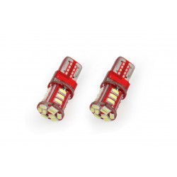 Amio - Λαμπάκια LED 21SMD τύπου T10 βάση W5W τάση λειτουργίας 12V απόδοσης 1W χρώμα λευκό για Επιβατικά Αυτοκίνητα - 2 τεμ. (01093/AM)