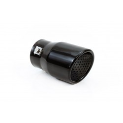 Amio - Άκρο Εξάτμισης Μαύρο Ματ 130x76mm για Απολήξεις Φ43 έως 62mm από Ανοξείδωτο Χάλυβα για Βελτίωση Εμφάνισης και Ήχου Αυτοκινήτου - 1 τεμ. (01317/AM)