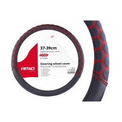 Amio - ΚΑΛΥΜΜΑ ΤΙΜΟΝΙΟΥ 37/39CM SWC-23 ΜΑΥΡΟ/ΚΟΚΚΙΝΟ - 1 τεμ. (02560/AM)