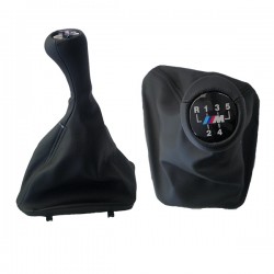 Πόμολο Ταχυτήτων με Φούσκα Δερματίνη Μαρκέ για BMW ΣΕΙΡΑ 3 Ε36 91-98 5ΤΑΧΥΤΟ ΚΑΙ ΣΗΜΑ M3