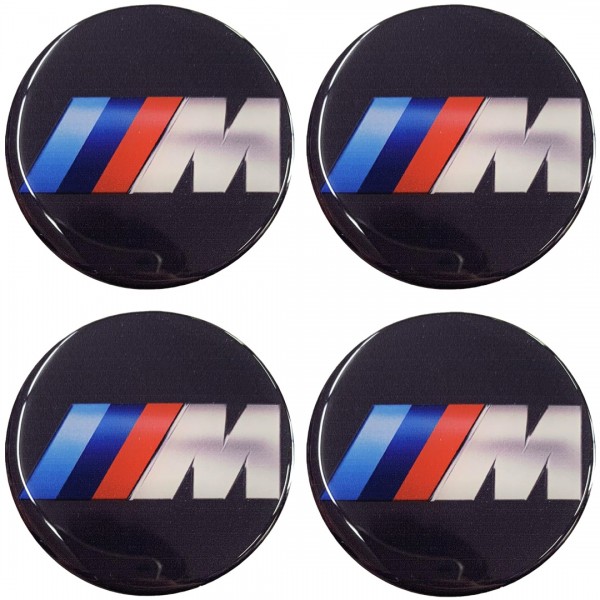 M3 (BMW) ΑΥΤΟΚΟΛΛΗΤΑ ΣΗΜΑΤΑ ΖΑΝΤΩΝ 9cm ΜΑΥΡΟ ΜΕ ΕΠΙΚΑΛΥΨΗ ΣΜΑΛΤΟΥ - 4ΤΕΜ.