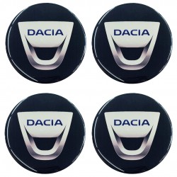 DACIA ΑΥΤΟΚΟΛΛΗΤΑ ΣΗΜΑΤΑ ΖΑΝΤΩΝ 5,5 cm ΜΑΥΡΟ/ΧΡΩΜΙΟ ΜΕ ΕΠΙΚΑΛΥΨΗ ΣΜΑΛΤΟΥ - 4 ΤΕΜ.