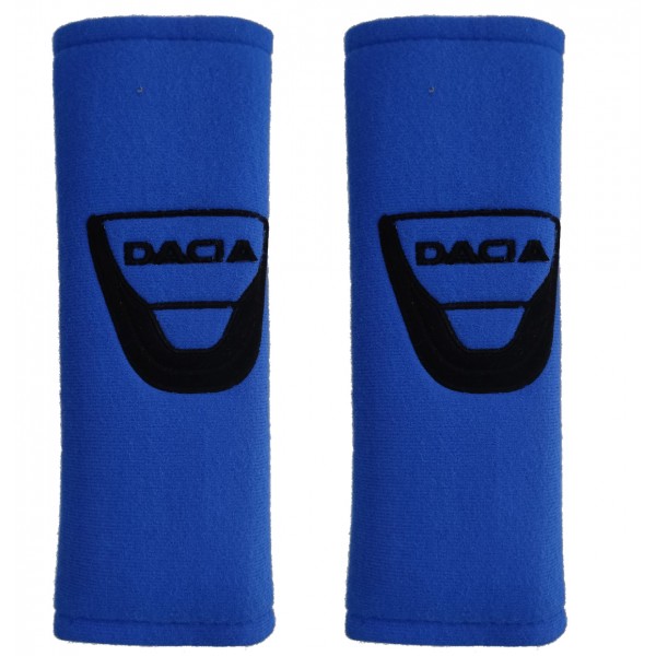 DACIA ΜΑΞΙΛΑΡΑΚΙΑ ΓΙΑ ΖΩΝΗ ΑΣΦΑΛΕΙΑΣ 21 X 7,5 cm ΣΕ ΜΠΛΕ ΧΡΩΜΑ ΜΕ ΜΑΥΡΟ LOGO - 2 ΤΕΜ.
