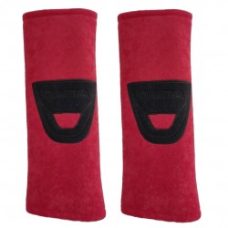 DACIA ΜΑΞΙΛΑΡΑΚΙΑ ΓΙΑ ΖΩΝΗ ΑΣΦΑΛΕΙΑΣ 21 X 7,5 cm ΣΕ ΚΟΚΚΙΝΟ ΧΡΩΜΑ ΜΕ ΜΑΥΡΟ LOGO - 2 ΤΕΜ.