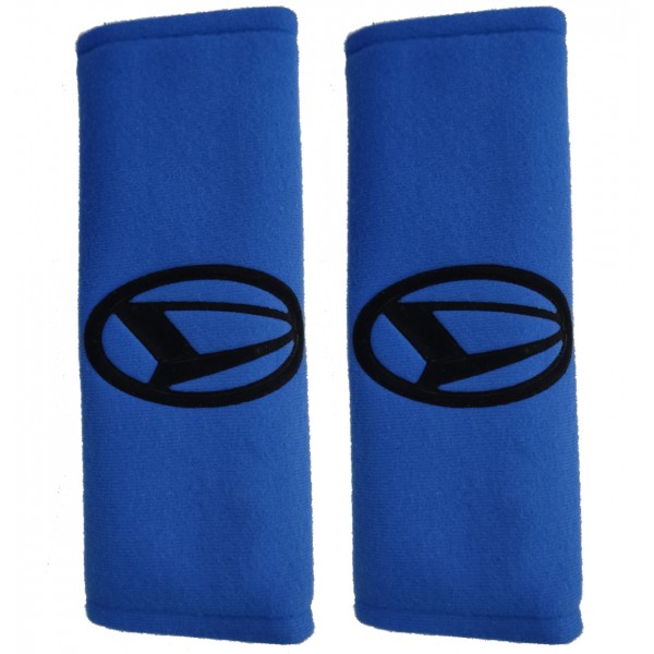 DAIHATSU ΜΑΞΙΛΑΡΑΚΙΑ ΓΙΑ ΖΩΝΗ ΑΣΦΑΛΕΙΑΣ 21 X 7,5 cm ΣΕ ΜΠΛΕ ΧΡΩΜΑ ΜΕ ΜΑΥΡΟ LOGO - 2 ΤΕΜ.