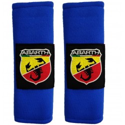 ABARTH ΜΑΞΙΛΑΡΑΚΙΑ ΓΙΑ ΖΩΝΗ ΑΣΦΑΛΕΙΑΣ 21 X 7,5 cm ΣΕ ΜΠΛΕ ΧΡΩΜΑ ΜΕ ΜΑΥΡΟ/ΛΕΥΚΟ/ΚΟΚΚΙΝΟ/ΚΙΤΡΙΝΟ/ΠΡΑΣΙΝΟ LOGO - 2 ΤΕΜ.