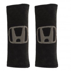 HONDA ΜΑΞΙΛΑΡΑΚΙΑ ΓΙΑ ΖΩΝΗ ΑΣΦΑΛΕΙΑΣ 21 X 7,5 cm ΣΕ ΜΑΥΡΟ ΧΡΩΜΑ ΜΕ ΓΚΡΙ LOGO - 2 ΤΕΜ.