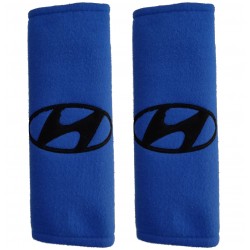 HYUNDAI ΜΑΞΙΛΑΡΑΚΙΑ ΓΙΑ ΖΩΝΗ ΑΣΦΑΛΕΙΑΣ 21 X 7,5 cm ΣΕ ΜΠΛΕ ΧΡΩΜΑ ΜΕ ΜΑΥΡΟ LOGO - 2 ΤΕΜ.