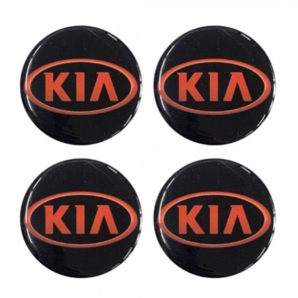 KIA ΑΥΤΟΚΟΛΛΗΤΑ ΣΗΜΑΤΑ ΖΑΝΤΩΝ 6 cm ΜΑΥΡΟ/ΚΟΚΚΙΝΟ ΜΕ ΕΠΙΚΑΛΥΨΗ ΣΜΑΛΤΟΥ - 4 ΤΕΜ.