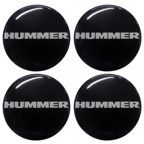 HUMMER ΑΥΤΟΚΟΛΛΗΤΑ ΣΗΜΑΤΑ ΖΑΝΤΩΝ 6 cm ΜΑΥΡΑ ΜΕ ΕΠΙΚΑΛΥΨΗ ΣΜΑΛΤΟΥ - 4 ΤΕΜ.