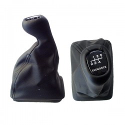 Πόμολο Ταχυτήτων με Φούσκα Δερματίνη Μαρκέ για MERCEDES E-KLAS W210 1995+ ΕΚΔΟΣΗ ELEGANCE