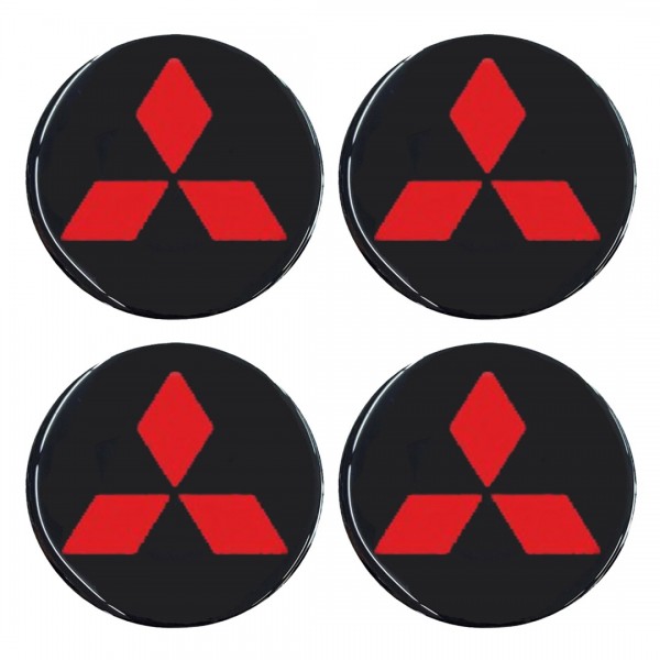 MITSUBISHI ΑΥΤΟΚΟΛΛΗΤΑ ΖΑΝΤΩΝ 6 cm ΜΑΥΡΟ/ΚΟΚΙΝΟ ΜΕ ΕΠΙΚΑΛΥΨΗ ΣΜΑΛΤΟΥ - 4 ΤΕΜ.