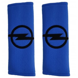 OPEL ΜΑΞΙΛΑΡΑΚΙΑ ΓΙΑ ΖΩΝΗ ΑΣΦΑΛΕΙΑΣ 21 X 7,5 cm ΣΕ ΜΠΛΕ ΧΡΩΜΑ ΜΕ ΜΑΥΡΟ LOGO - 2 ΤΕΜ.