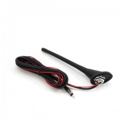 Amio - Κεραία Οροφής Αυτοκινήτου τύπου ANT04 με Ενισχυτή μήκος 18cm μήκος καλωδίου 3m για Επιβατικά Αυτοκίνητα - 1 τεμ. (01127/AM)