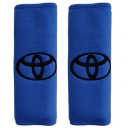 ΤΟΥΟΤΑ ΜΑΞΙΛΑΡΑΚΙΑ ΓΙΑ ΖΩΝΗ ΑΣΦΑΛΕΙΑΣ 21 X 7,5 cm ΣΕ ΜΠΛΕ ΧΡΩΜΑ ΜΕ ΜΑΥΡΟ LOGO - 2 ΤΕΜ.