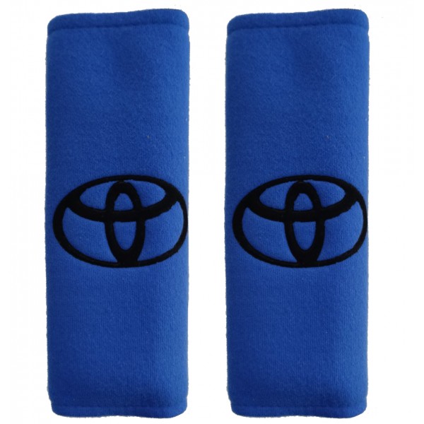 ΤΟΥΟΤΑ ΜΑΞΙΛΑΡΑΚΙΑ ΓΙΑ ΖΩΝΗ ΑΣΦΑΛΕΙΑΣ 21 X 7,5 cm ΣΕ ΜΠΛΕ ΧΡΩΜΑ ΜΕ ΜΑΥΡΟ LOGO - 2 ΤΕΜ.