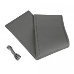 ΡΑΦΤΟ ΚΑΛΥΜΜΑ ΤΙΜΟΝΙΟΥ ΔΕΡΜΑΤΙΝΟ PREMIUM ΓΚΡΙ ΜΕ ΓΚΡΙ ΡΑΦΗ