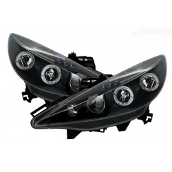 ΦΑΝΑΡΙΑ ΓΙΑ PEUGEOT 207 3D/5D 2006-2009 ANGEL EYES (ΜΑΥΡΑ) - 2 ΤΕΜ.