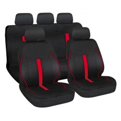 ΚΑΛΥΜΜΑΤΑ ΚΑΘΙΣΜΑΤΩΝ SPEED FASHION-TREND SERIES ΣΕΤ ΜΑΥΡΟ/ΚΟΚΚΙΝΟ