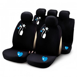 ΚΑΛΥΜΜΑΤΑ ΚΑΘΙΣΜΑΤΩΝ ΣΕΤ MY SWEET CAT WHITE ΣΕΤ 9ΤΕΜ