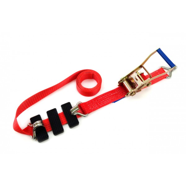 Amio - Ιμάντας Πρόσδεσης Φορτίου Αντοχή 5000kg Μήκος 3m με καστάνια για ασφαλή σύσφιξη φορτίου σε trailer και μεταφορά χωρίς μετακινήσεις με εύκολη χρήση - 1 Τεμ. (02018/AM)